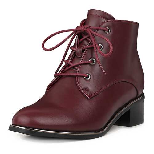 Ботильоны женские T.Taccardi K0575MH-1A бордовые 40 RU в Wildberries