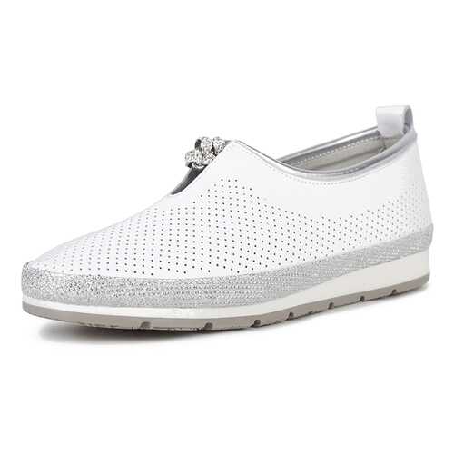 Слипоны женские Alessio Nesca K0636LC-1 белые 36 RU в Wildberries