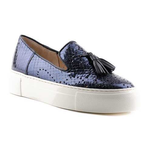 Слипоны женские Luca Grossi E005M синие 37 RU в Wildberries