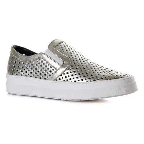 Слипоны женские Studio Pollini SA15093G01T40900 золотистые 41 RU в Wildberries