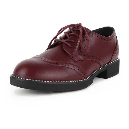 Полуботинки женские T.Taccardi K0567LC-2B бордовые 41 RU в Wildberries