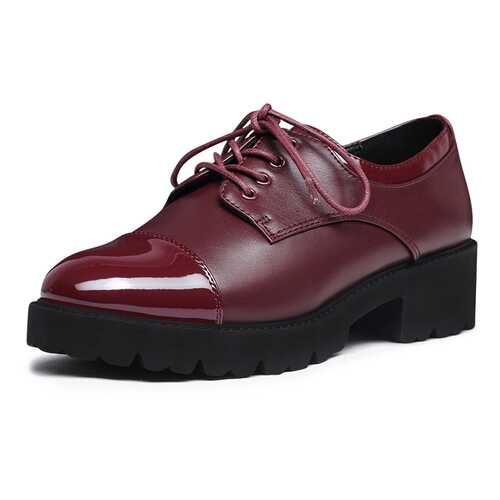 Полуботинки женские T.Taccardi K0618LC-3A бордовые 40 RU в Wildberries