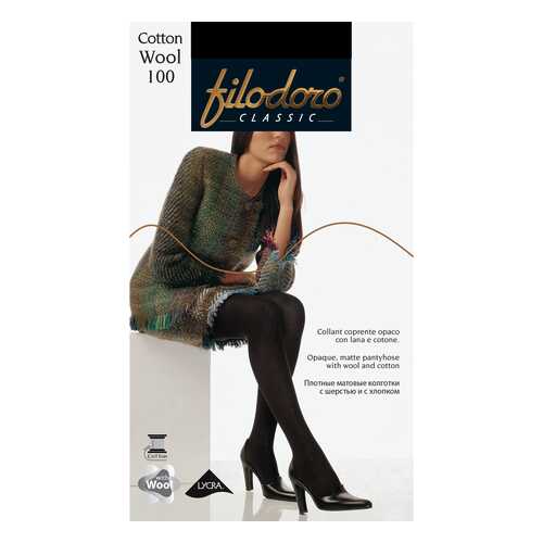 Колготки Filodoro Classic COTTON WOOL 100/Nero/2 (S) в Wildberries