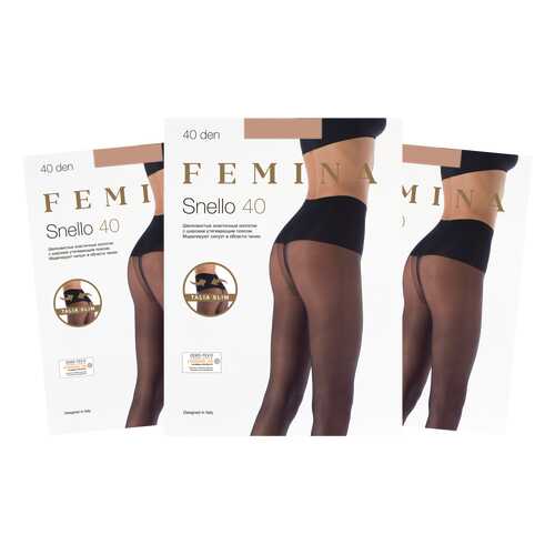 Колготки женские FM Snello 40 den caramela 3/M (набор 3 шт.) в Wildberries