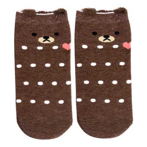 Носки женские Kawaii Factory Медведь коричневые 36-39 в Wildberries