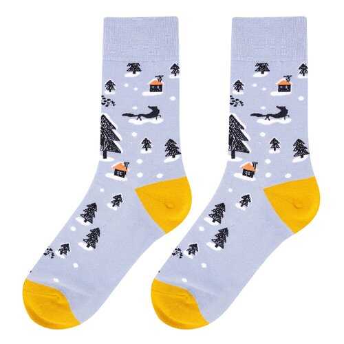 Носки женские Kawaii Factory Зима голубые 35-39 в Wildberries