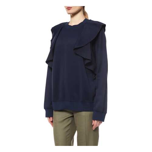 Толстовка женская SPORTMAX CODE 676-SPC79260486 синяя L в Wildberries