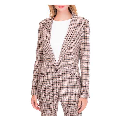 Пиджак женский Argent VZJ909129 коричневый 46 RU в Wildberries