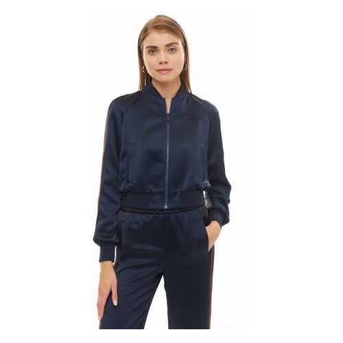 Бомбер женский Tommy Hilfiger WW0WW24669 094 синий 8 US в Wildberries