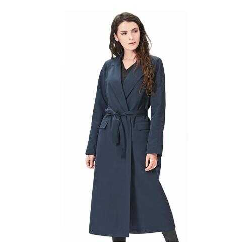 Тренч женский D`imma fashion studio 2051 темно-синий 52 EU в Wildberries