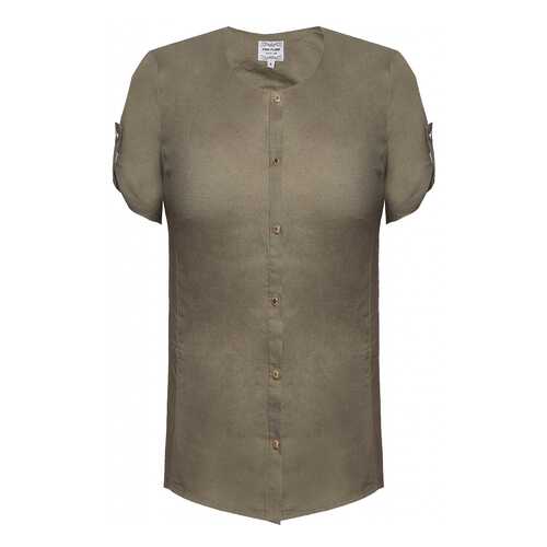 Блуза женская Finn Flare S18-12006 зеленая S в Wildberries