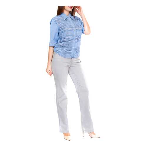 Блуза женская LAFEI-NIER G34174T-J голубая XL в Wildberries