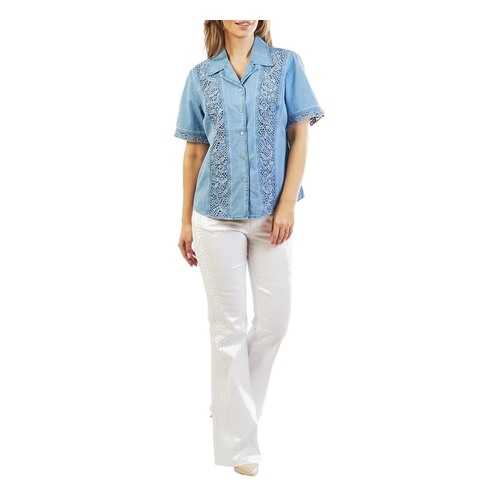 Блуза женская LAFEI-NIER G34613RB-J голубая 3XL в Wildberries