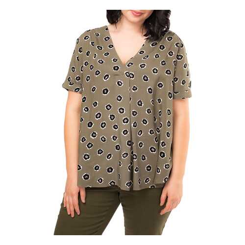 Блуза женская MONTEBELLUNA WLR903036 зеленая 56 RU в Wildberries