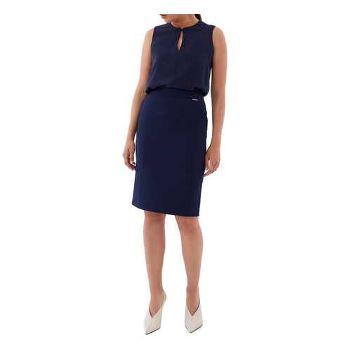 Блуза женская ZARINA 328130330 синяя 42 в Wildberries