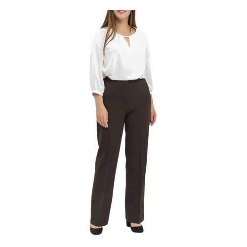 Брюки женские YARMINA BR4349-0251 коричневые 46 RU в Wildberries