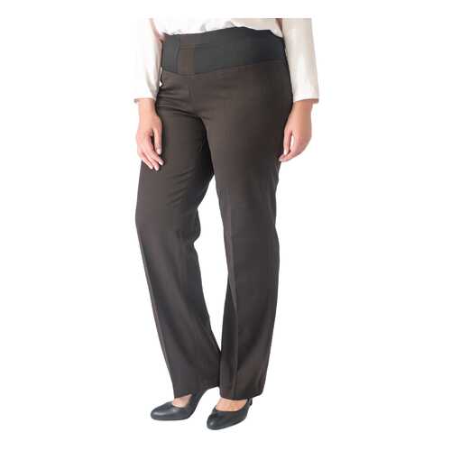 Брюки женские YARMINA BR4349-0396 коричневые 50 RU в Wildberries