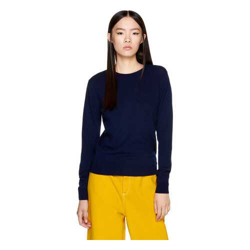 Джемпер женский United Colors of Benetton 20A_1002D1K01 синий S в Wildberries