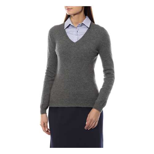Пуловер женский Mir cashmere 7-16-008WE серый 4XL в Wildberries
