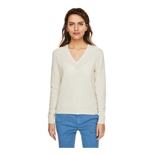Пуловер женский United Colors of Benetton 20A_1002D4488 белый M в Wildberries