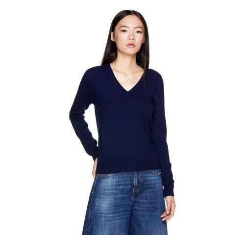 Пуловер женский United Colors of Benetton 20A_1002D4488 синий XS в Wildberries