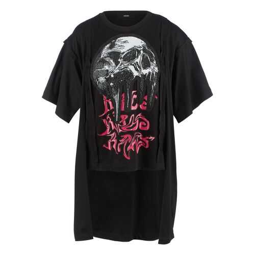 Футболка женская DIESEL 00S7M1 0QANW черная XS в Wildberries