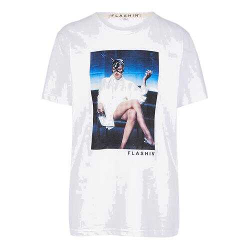Футболка женская FLASHIN' FA19TCW белая/разноцветная XL в Wildberries