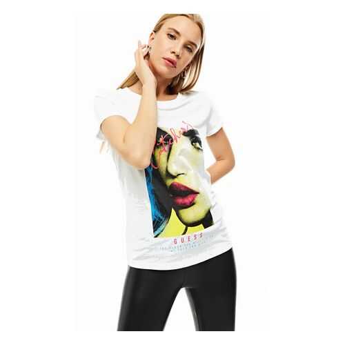 Футболка женская Guess W0YI50-JA900 белая S в Wildberries