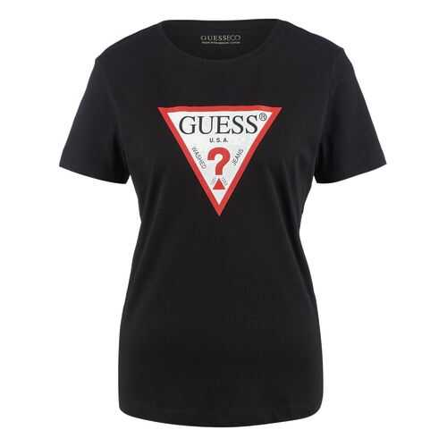 Футболка женская Guess W0YI57-K8HM0 черная XS в Wildberries
