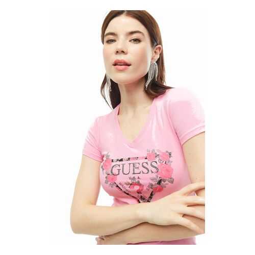 Футболка женская Guess W0YI85-J1300 розовая S в Wildberries