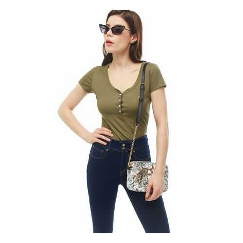 Футболка женская Guess W0YP76-K9VM0 хаки L в Wildberries