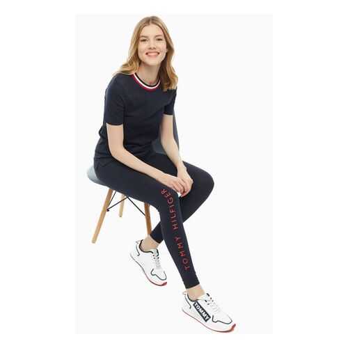Футболка женская Tommy Hilfiger WW0WW25376 403 синяя XS в Wildberries