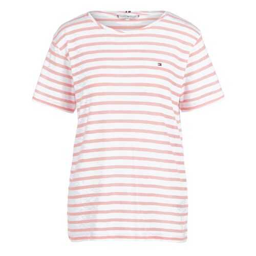 Футболка женская Tommy Hilfiger WW0WW28023 розовая XS в Wildberries