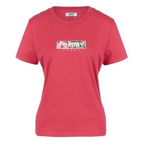 Футболка женская Tommy Jeans DW0DW08054 XIF розовая XXS в Wildberries