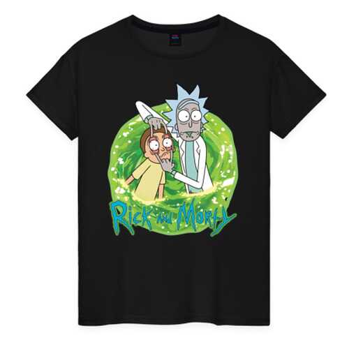 Футболка женская ВсеМайки 1853039 черная XXXL в Wildberries