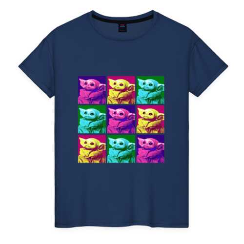 Футболка женская ВсеМайки 2147271 синяя XXL в Wildberries