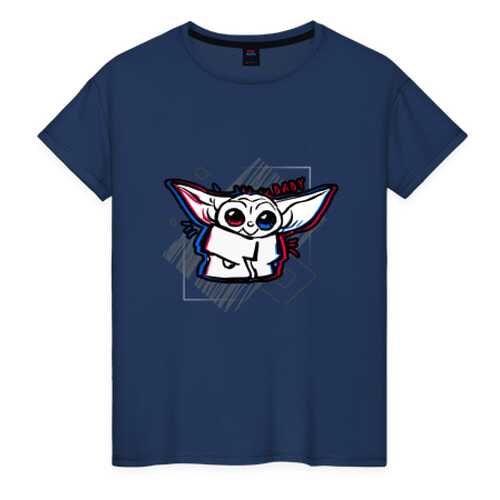 Футболка женская ВсеМайки 2147273 синяя XXL в Wildberries