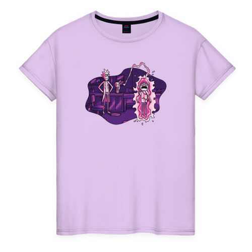 Футболка женская ВсеМайки 2460881 голубая XS в Wildberries