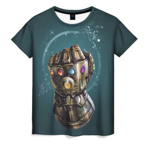 Футболка женская ВсеМайки Infinity Gauntlet разноцветная 4XL в Wildberries