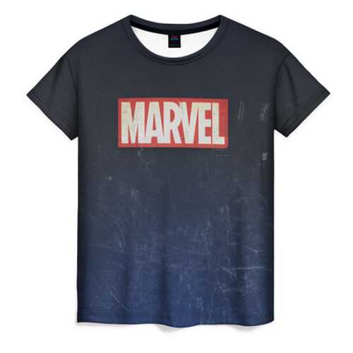 Футболка женская ВсеМайки MARVEL черная 4XL в Wildberries