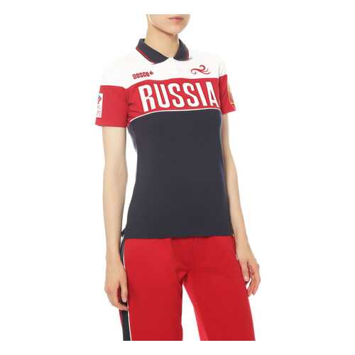 Поло женское BOSCO C0037B0 синее L в Wildberries