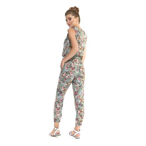 Комбинезон женский Peche Monnaie Fleurs de magnolia зеленый M в Wildberries