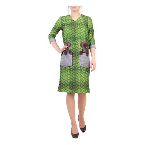 Платье женское Adzhedo 41371 зеленое XL в Wildberries