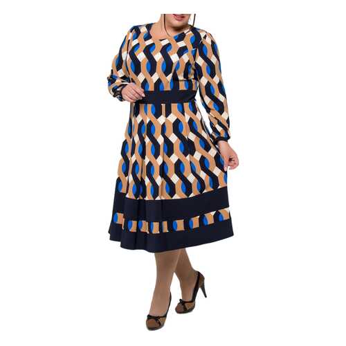 Платье женское KR 1530 бежевое 54 RU в Wildberries