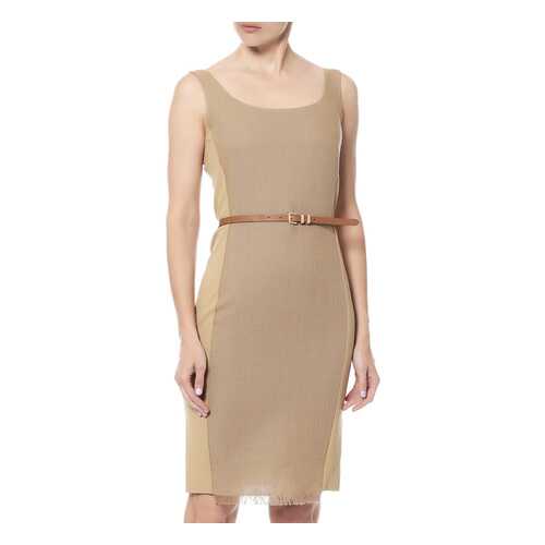 Платье женское Max Mara 16211352/06 бежевое 46 IT в Wildberries