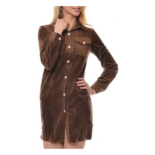 Платье женское MODALETO 21747 коричневое 40 RU в Wildberries