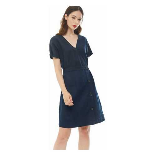 Платье женское Tommy Hilfiger WW0WW28427 синее 32 US в Wildberries