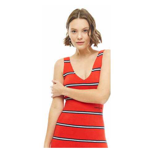 Платье женское Tommy Jeans DW0DW06729 901 красное M в Wildberries