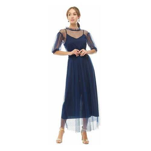 Платье женское VERA MONI BU3716h/19264/2 синее 44 в Wildberries
