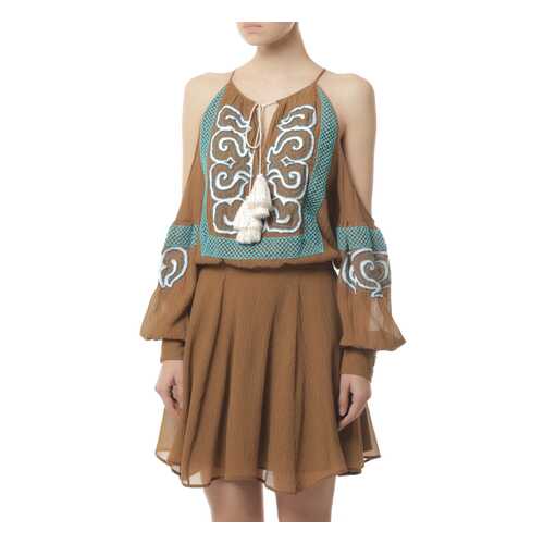 Платье женское WANDERING WGS17413BROWN174 коричневое 42 IT в Wildberries